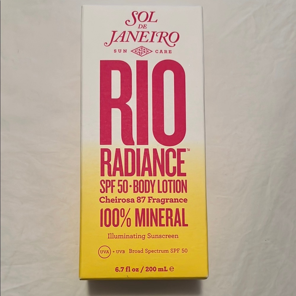 $13 LESS - Sol de Janeiro Rio Radiance SPF 50 Body Lotion NIB
